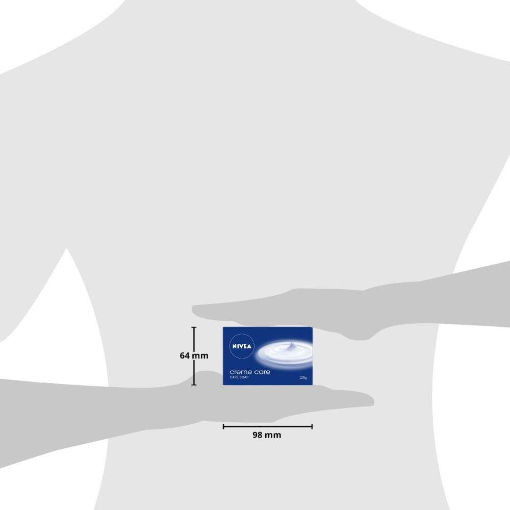 NIVEA Soap, Creme Care, For Hands And Body, 125g (4 Pieces) 6