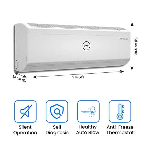 Godrej 1.5 Ton 5 Star Inverter Split AC (GIC 18IGC5 WUA,White, Copper, R290 refrigerant) 4