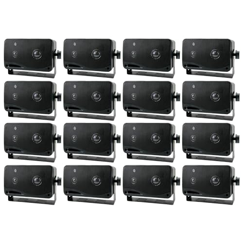Pyramid 2022SX 3.75" 200W 3-Way Car Audio Box Car/Inside Home Speakers (8 Pack)