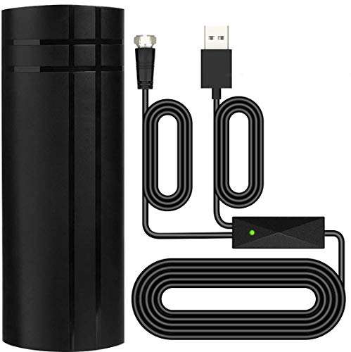 TV Antenna, 2020 Newest Outdoor Indoor TV Antenna, 220 Miles Range with 36ft Coax Cable, Support 4K HD Local Channels and All TV's Digital Antenna 1