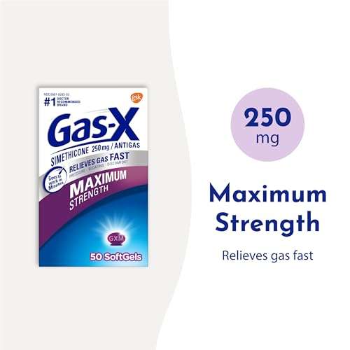 Gas-X Maximum Strength Gas Relief Softgels with Simethicone 250 mg for Bloating Relief - 50 Count 2