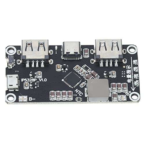 Battery Fast Charging Module, IP5328P 3.7V to 5V 9V 12V Stable Auto Adjustment Batteries Charge Board for Power Bank 1