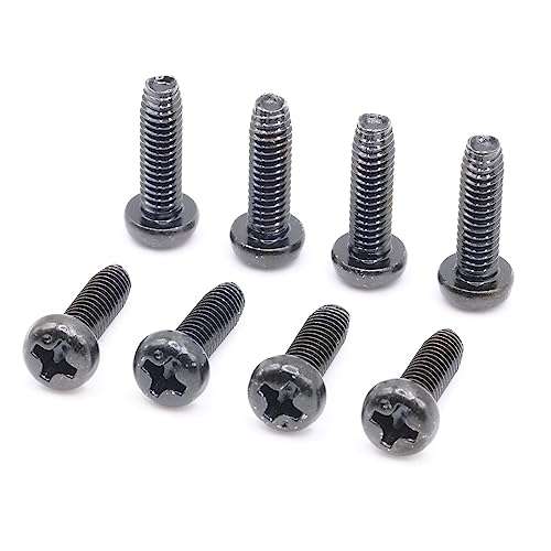ReplacementScrews 1 Set of Metric Screws (Model RS-198406) Pan Head - Philips Drive - Black Plated (Pack of 8) 4
