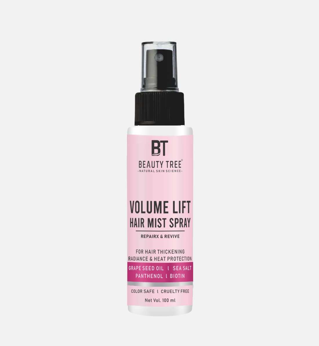 BEAUTY TREE Volume Lift mist spray I Boosts volume and adds shines I With Sea salt, Biotin 100 ml 1