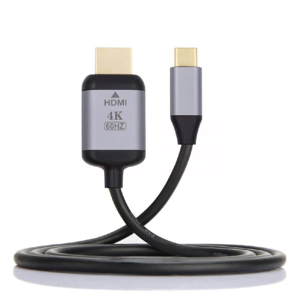 Cablecc USB-C USB 3.1 Type C Source to HDMI HDTV Displays Male 4K Monitor Cable for Laptop 1.8m 1