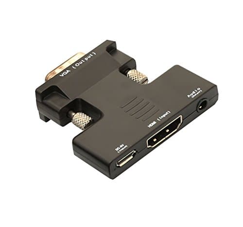 IO Crest SY-ADA31063 HDMI to VGA Adapter with Sound 1080P 1.4b Convert HDMI 3