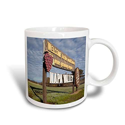 3dRose California, Napa Valley, Welcome sign - US05 WBI1742 - Walter Bibikow 11oz Magic Transforming Mug