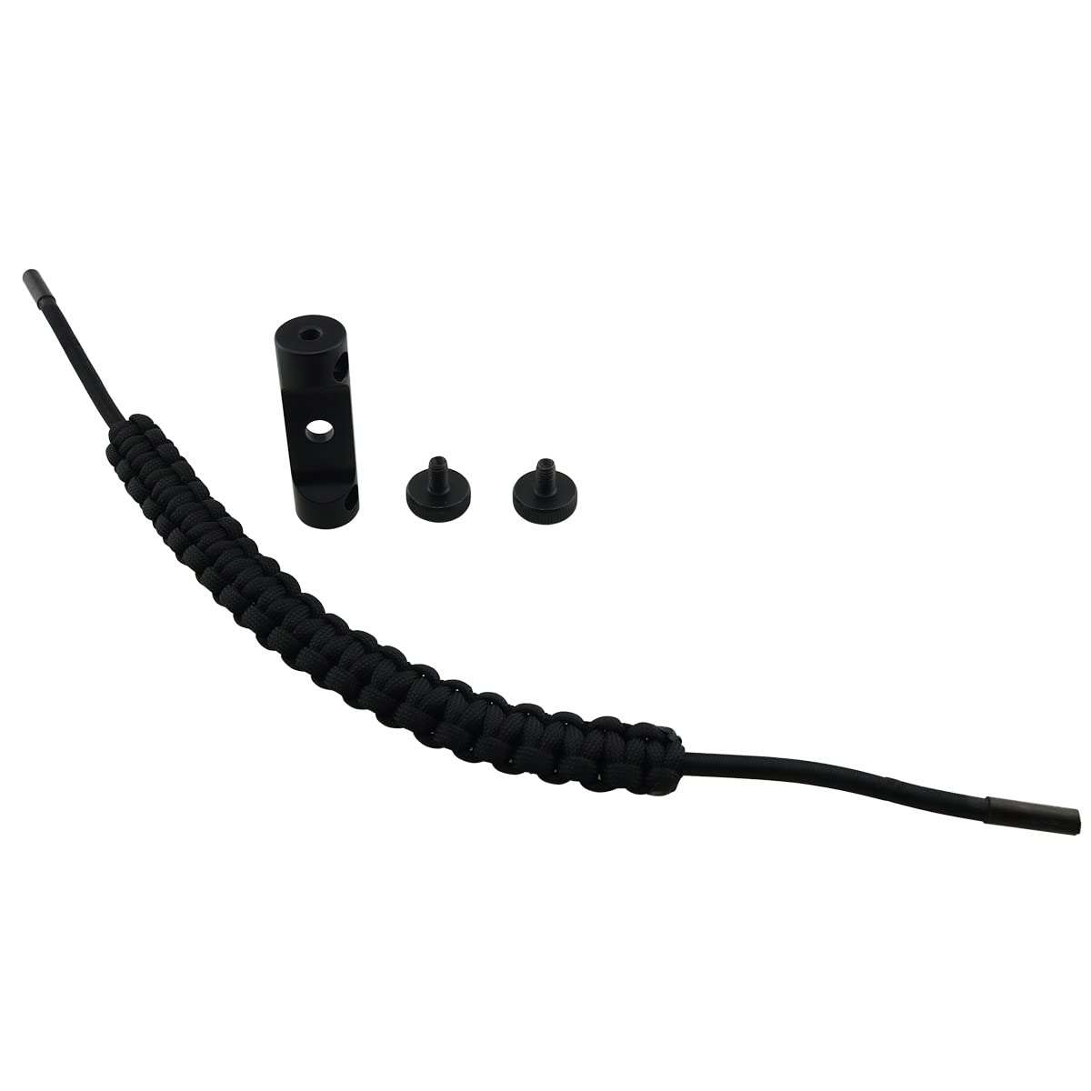 ZCZQC Bow Wrist Sling Archery Wrist Rope Black Archery Adjustable Compound Wrist Rope Bow Sling Strap 3