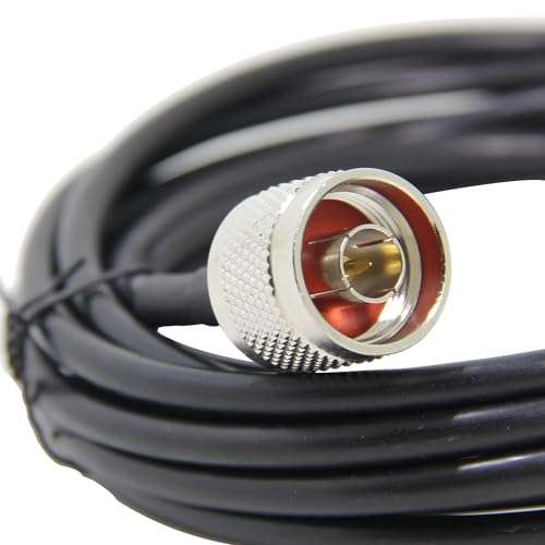 Ancable Low Loss N Male to RP-SMA Female Coax Cable for 2.4 GHz Wireless Network 1M (3.3-Feet) 4