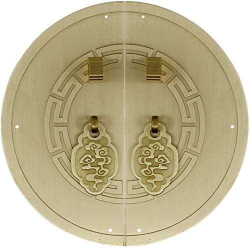 Chinese Antique Door Knocker Handle,Chinese Handle Door Handle Antique Handle Classical Knocker Furniture Handle Copper Parts Knob Antique Knocker for Furniture Door Cabinet Dresser Drawer Cupboar