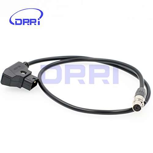 DRRI TVLogic D-Tap to Mini XLR Power Cable for Alphatron EVF-035W-3G viewfinder/VFM-056W / VFM-058W Monitor 2