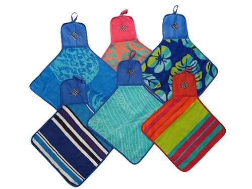 Aesthetic Hanging Towel | Classy Washbasin Towel | Single Square | Elegant Look | 100% Cotton | GSM 400 | Suitable for Washbasin & Kitchen | Washbasin Napkin Hand Towel | Set of 6 1