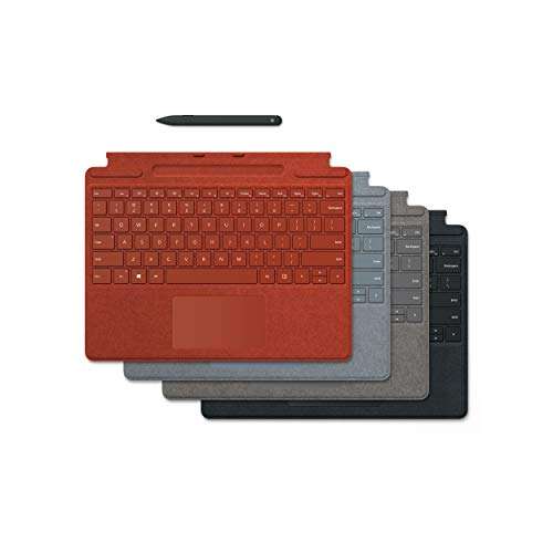 Microsoft Surface Pro X Signature Keyboard with Slim Pen (for Surface PRO X Tablets ONLY) (Poppy Red) 4