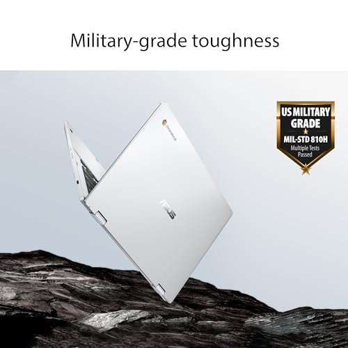 ASUS Chromebook Flip CX1 Convertible Laptop, 14" FHD NanoEdge 360-degree Touchscreen, Intel Celeron N6000 4-Core Processor, 128GB eMMC Storage, 8GB RAM, ChromeOS, Transparent Silver, CX1400FKA-AS88F 3