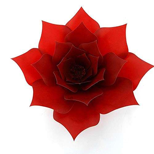 Paper Flower Template Kit Pattern DIY Make Your own Flower Backdrop Photo Booth Flower Decoration Card Stock Zattis 1
