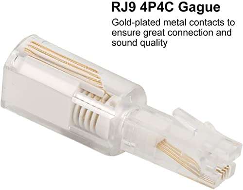 3 x Telephone Cord Detangler - 360 Degree Rotating Clear Phone Cord Detangler by Master Cables - Eliminate Twists and Tangles - Crystal Clear Design - Premium Quality Telecommunication Accessory 6