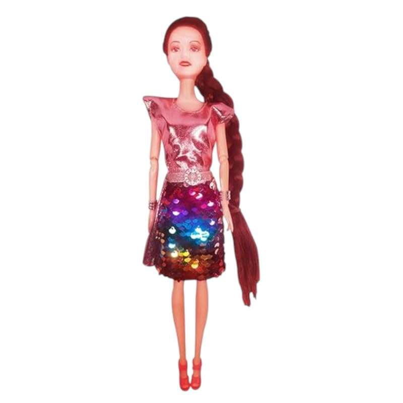 AKTOON TOYS (Combo Pack) Vegetables Cutting Play Toy Set Can Be Sliced in 2 Pieces Rattle & Stylish Long Hair Set Doll and New Angel Doll Set for Kids - Multicolor 5