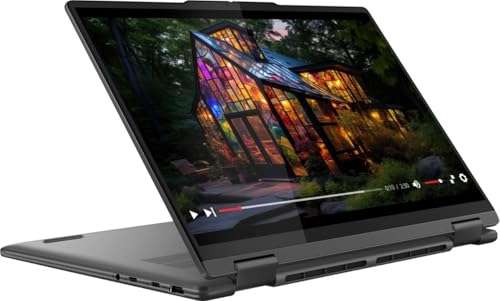Lenovo Yoga 7i AI PC 2-in-1 Laptop 14.0" Touchscreen IPS WUXGA (Intel Ultra 5-125U, 16GB LPDDR5X, 512GB SSD, Backlit KYB, FP Reader, 2 Thunderbolt 4, AI Copilot, Win11Home) w/DKZ USB Port Expander 6