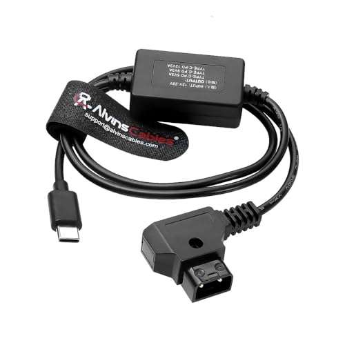 Alvin’s Cables USB-C Type-C to D-tap P-tap Power Flexible Cable 1