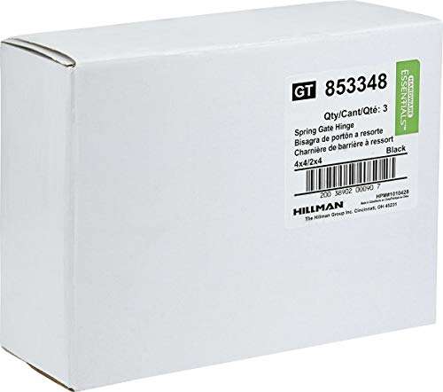 Hillman 853348 Heavy-Duty Spring Gate T Hinge, Black 5