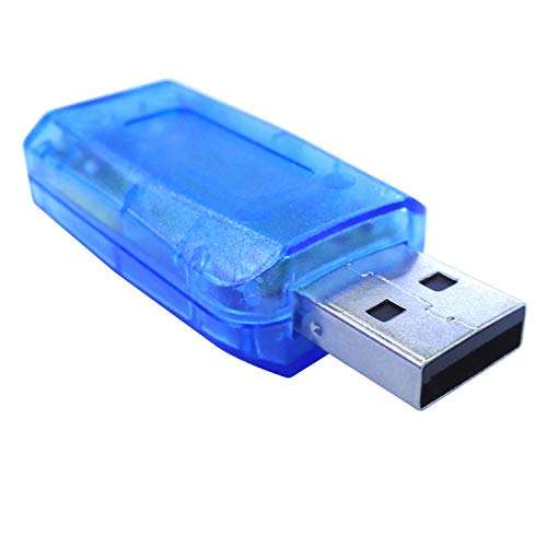 AJDPOI USB Audio Adapter 3.5mm Headphone and Microphone Jacks External Stereo Sound Card Plug and Play No Drivers Needed Compatible Windows, Mac, Linux, PC, Notebook, Desktop, PS4 (Three Colors) 3