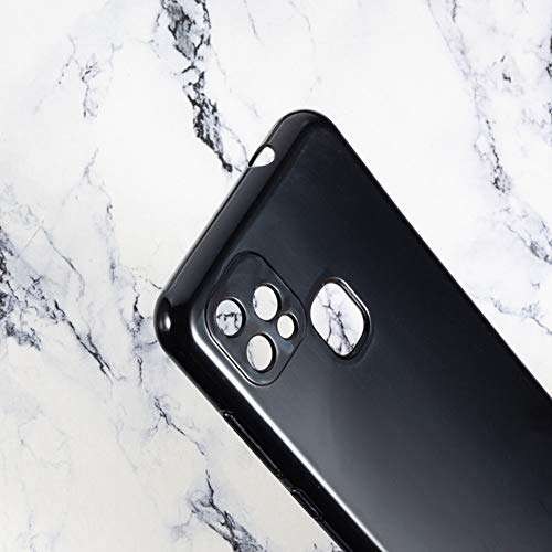 Ytaland for OUKITEL C22 case, Crystal Clear Soft Silicone Shockproof TPU Transparent Bumper Protective Phone Case Cover for OUKITEL C22 (Black) 3