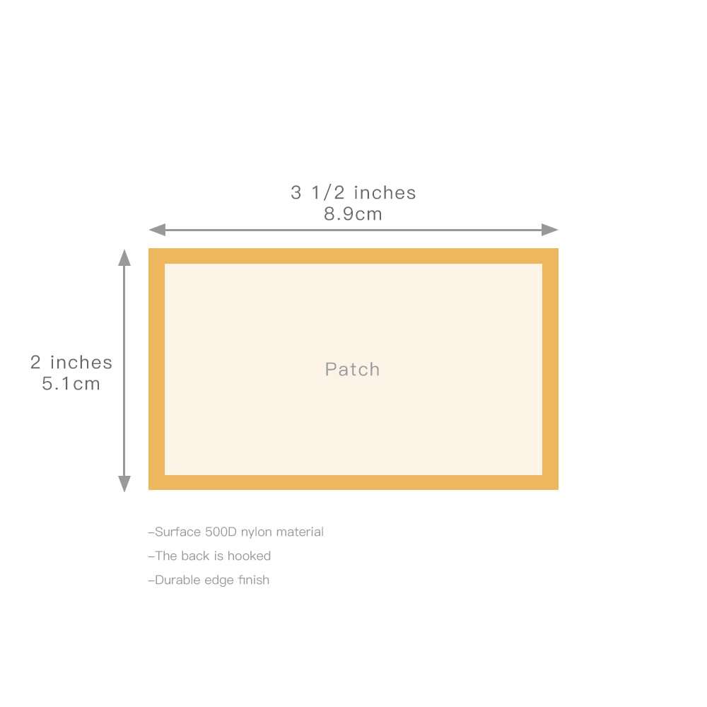 Custom Personalized 2 * 3.5inch IR Patch (MP) 5