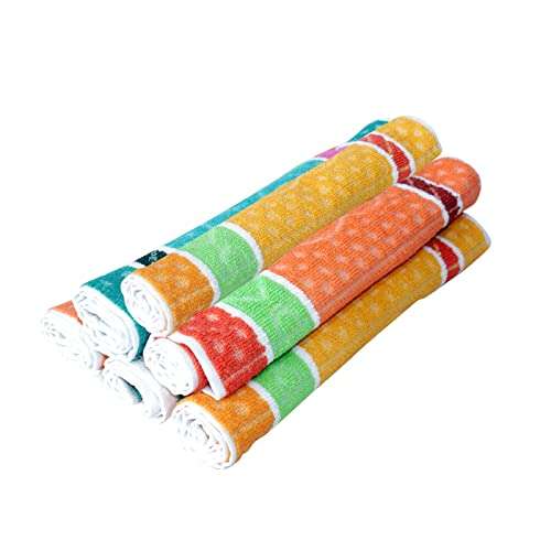 BAAL 12 Pcs Cotton Hand Towels Soft for Kitchen/Bathroom Use 5