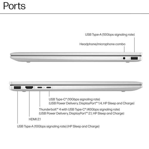 HP Envy X360 16" Ultra 7 AI Convertible 2-in-1 Laptop, 16" FHD+ Touchscreen, Intel Ultra 7 155U (Beats Intel i7-1355U), 16GB RAM, 1TB SSD Stylus Pen, Wi-Fi 6, Windows 11 Home, Silver 6