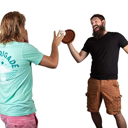 Hog Wild Stikball Toss and Catch - Sticky Baseball and 2 Catcher Mitt Targets - 2 Player - Ages 4+ 4