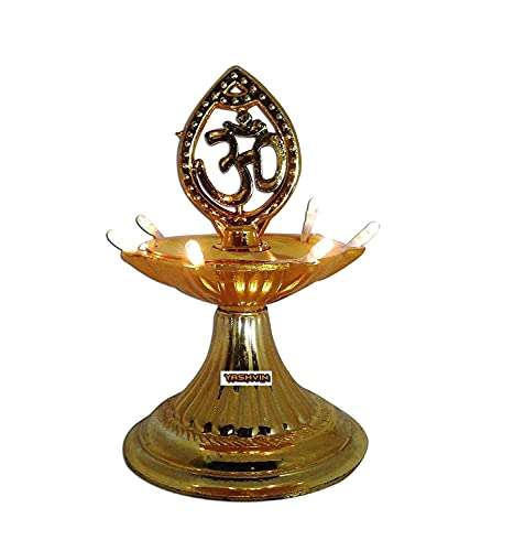 1 Layer Electric Diya Deepak Light Pooja Diya LED Light Mandir Diya for Home Temple Decor Electric Diya AVA842 1