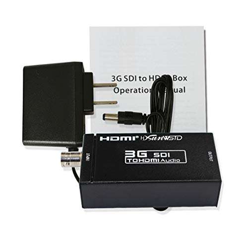 1080P 3G HDMI to SDI BNC Converter + SDI to HDMI Converter HDMI SDI/BNC Extender Over Single 100m/328ft Coaxial Cables 5