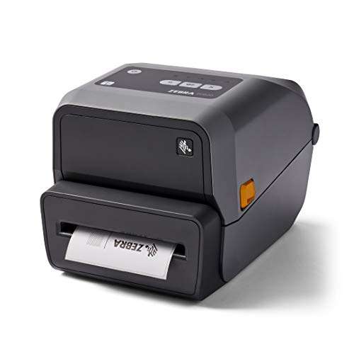 ZEBRA ZD620t Thermal Transfer Desktop Printer 203 dpi Print Width 4 in Ethernet Serial USB Cutter Preinstalled ZD62042-T21F00EZ 1
