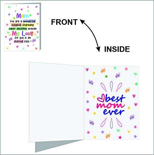 PICRAZEE Gift for MOM | Mummy | Mother Birthday Gift | Women's Day | Mothers Day Gift Combo (1 Printed Coffee Mug, 1 Printed Fridge Magnet, 1 Greeting Card) 6