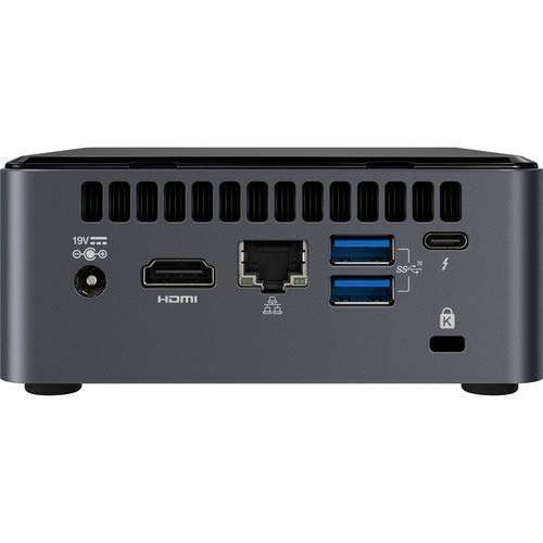 Intel NUC NUC10i7FNH1 Mini PC/HTPC, Six-Core i7- Up to 4.7GHz, DDR4 RAM Expandable up to Premium 64GB RAM + 2TB NVMe M.2 SSD, WiFi 6, Bluetooth 5.0, Thunderbolt 3, 4K Support, Triple Monitor Capable 3