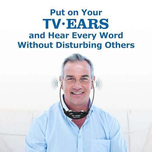 TV · Ears Long Range Digital Wireless Headset System, 5.8 GHz RF Transmitter Headsets for TV, Ideal for Seniors & with Hearing Difficulties, Works with a Wide Range of TV Brands, 1 Pair 3