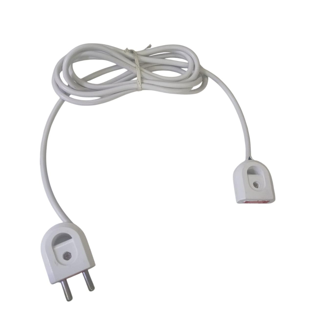 Heavy Duty 4M Power Extension Cord, 2-Pin Male to Female Indoor Outdoor Cable, 10 Amp White Electrical Wire for Appliances, Electronics, Power Tools 3