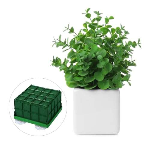 Cage Floral Foam for Flowers Square Foam Cage Holder for Fresh Flowers Bowl Table Centerpiece Floral Arrangement 11 x 11 x 9 Cm/ 4.3 x 4.3 x 3.5 Inch(4 Pieces) 4