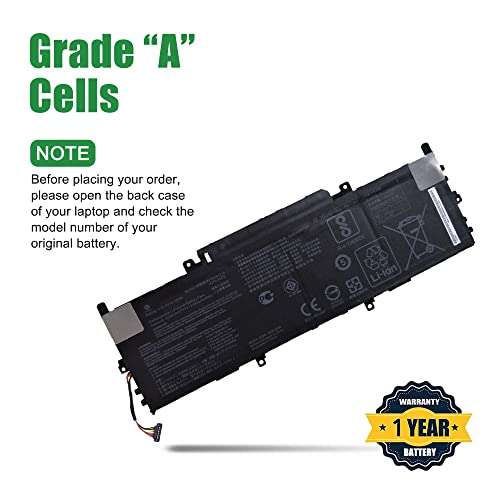 JIAZIJIA C41N1715 Laptop Battery Replacement for Asus Zenbook UX331UA-1E UX331UAL-1C UX331UAL-1D UX331UN UX331UN-1A UX331UN-1B UX331UN-1E Series Notebook C41PKC5 15.4V 50Wh 3255mAh 3