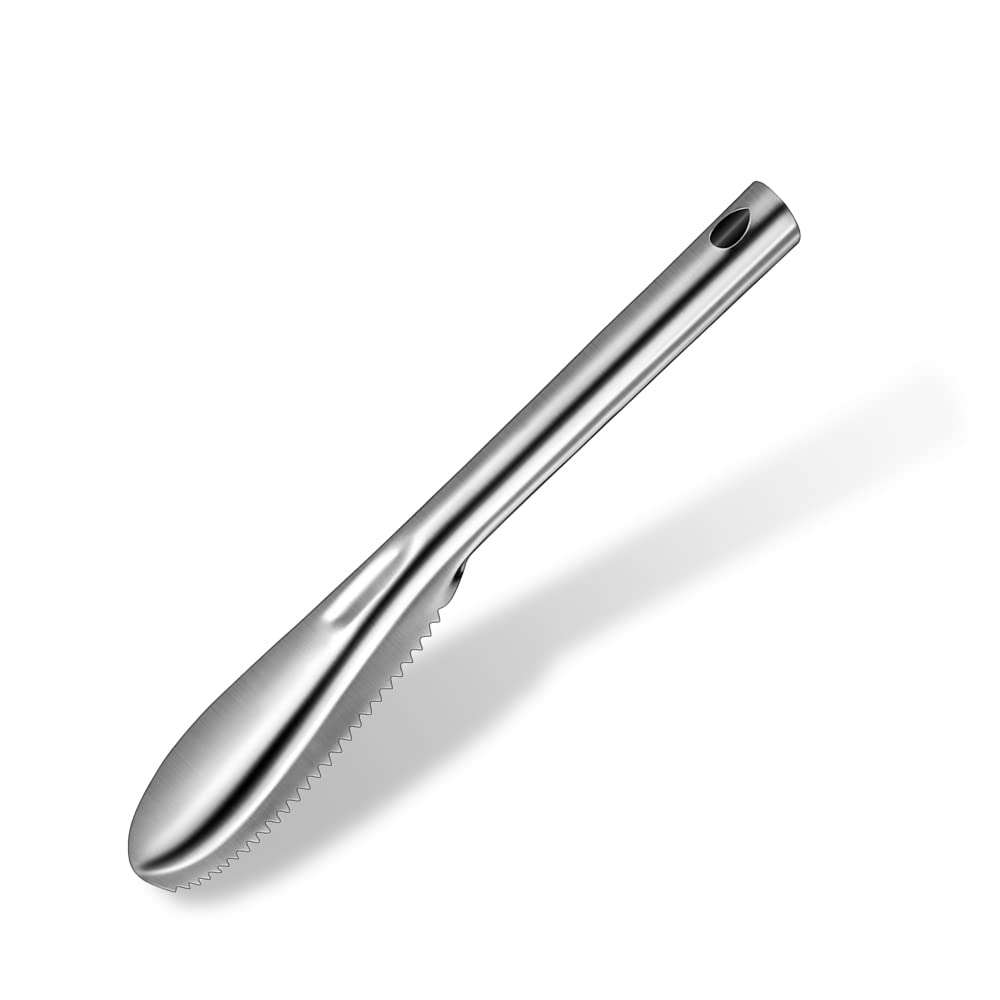 ADORAMBLING Fish Scaler Stainless Steel Fish Scaler Remover No Mess - Sturdy Fish Scale Remover Portable Fish Descaler Tool- Reliable Fish Cleaner Fish Scraper for Quick & Easy Fish Scaling Cleaning 1