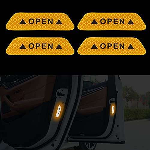 Destello Open Car Reflective Stickers (Yellow) 2