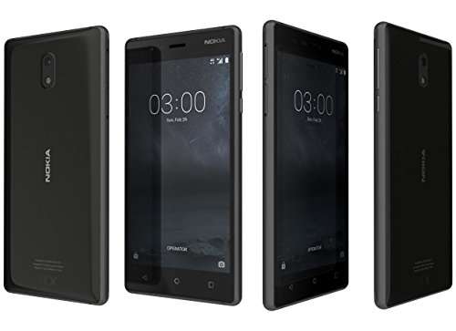 Nokia 3 TA-1032 4G LTE 16GB Dual SIM, 5" GSM Unlocked Smartphone, International Model - No Warranty (Black) 1