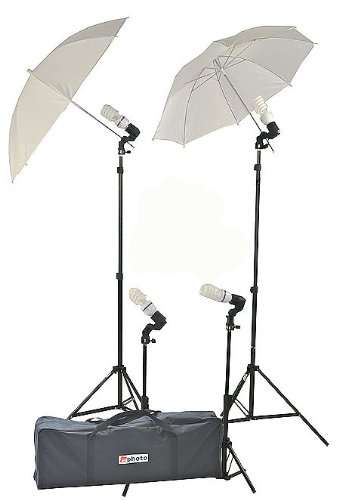 ePhoto 2 Main Lights 2 Background Lights Photography Studio Lighting Digital Video Continuous Umbrellas Light Kit by ePhoto INC Uls314 1