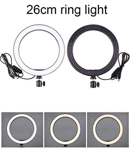 YLLN Ring Light 26cm/ 10in LED Ring Light with Stand and Phone Holder for YouTube Video/Photography Compatible and Makeup 6