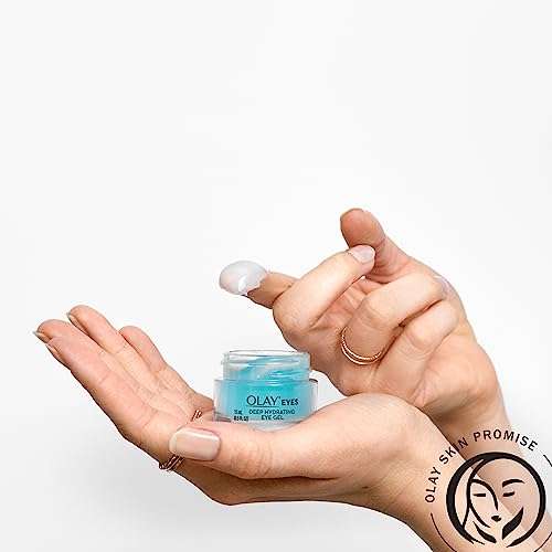 Olay Deep Hydrating Eye Gel with Hyaluronic Acid for Tired Eyes, Hydrating Gel, Cucumber, 0.5 Fl Oz 4