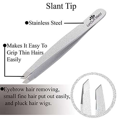 Best Eyebrow Tweezers Set For Eyebrows Ingrown Hair Fine Brow Men Pointed Tick Removal Splinter Wig Plucking Facial Sharp Thin Precision Steel Stainless Professional Tweezer Sets Women Glitter Color 5