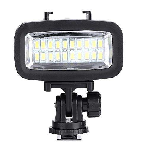 Fill Light,40m Underwater Waterproof 20LED Photography Diving Fill Light with Lamp Mount for Gopro 3