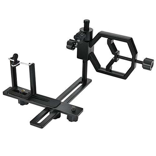 Cell Phone Adapter Mount, 5.5cm-7.5cm Smartphone Holder Clamp Universal for Binocular, Monocular, Astronomical Telescope, Microscope 4