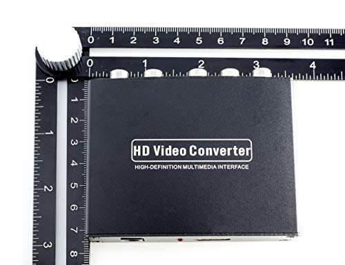 Component YPbPr to HDMI Converter Kit - RGB to HDMI Adapter with HDMI and Component Cable for 1080 HDTV (Black) 6