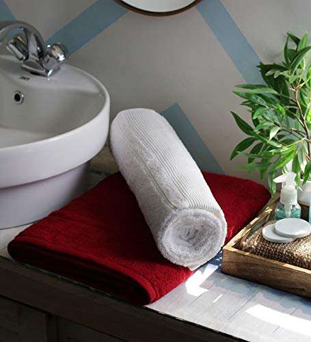 JBG HOME STORE 100% Cotton Regular Size Super Soft Bath Towels with 450 GSM for Bathroom | Premium Highly Absorbent Quick Dry Full Body Bath Towels for Men and Women, Pack of 2, 27 x 54 Inches 1
